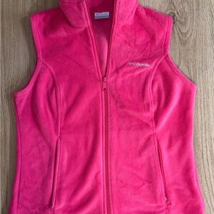Columbia women’s Bright Pink Fleece Vest